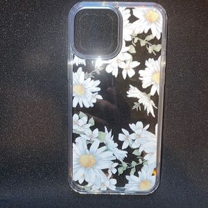 ip 13 pro max - white flower case